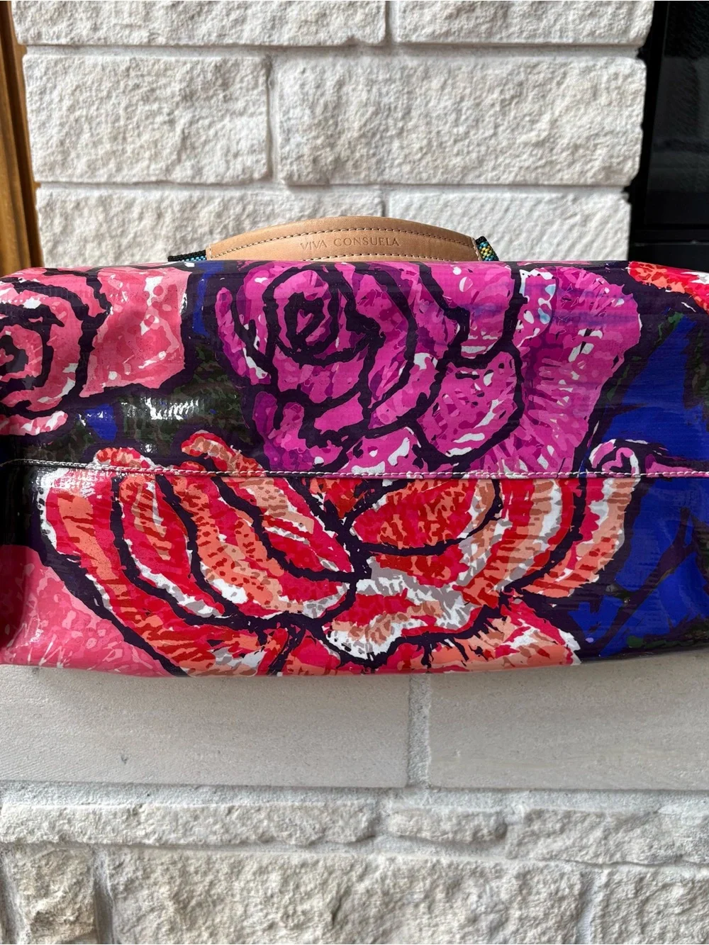Consuela Royal Rosie Zipper Tote/ Bag Retired Design Rare Find - Picture 5 of 11